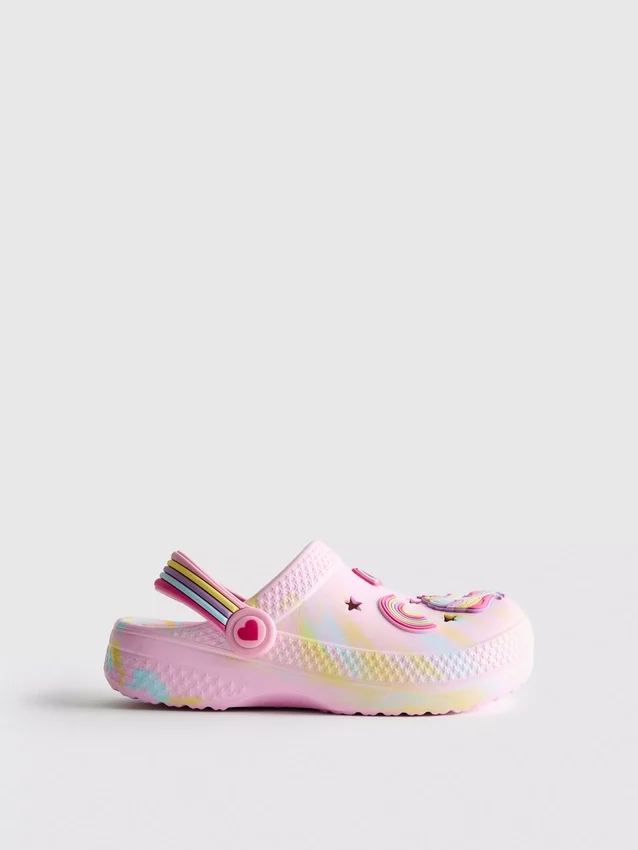 Einhorn-Clog-Sandalen