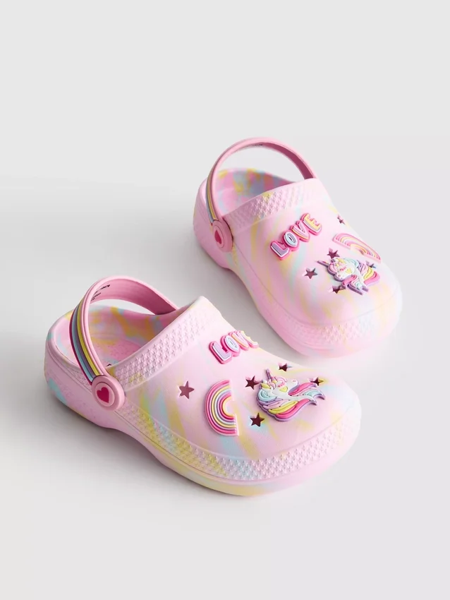 Einhorn-Clog-Sandalen