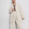 Einreihiger Blazer aus Leinenmischung