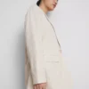 Einreihiger Blazer aus Leinenmischung