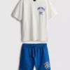 Einteiliges Set aus T-Shirt und Shorts