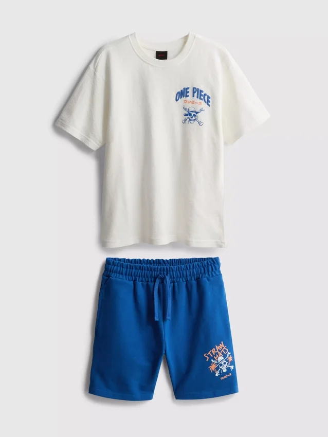 Einteiliges Set aus T-Shirt und Shorts