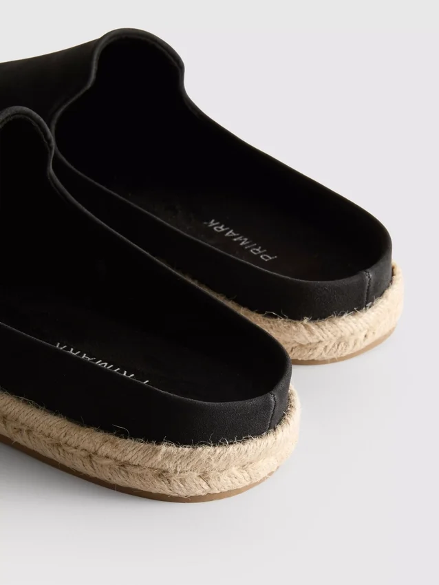 Espadrille-Pantoletten zum Hineinschlüpfen