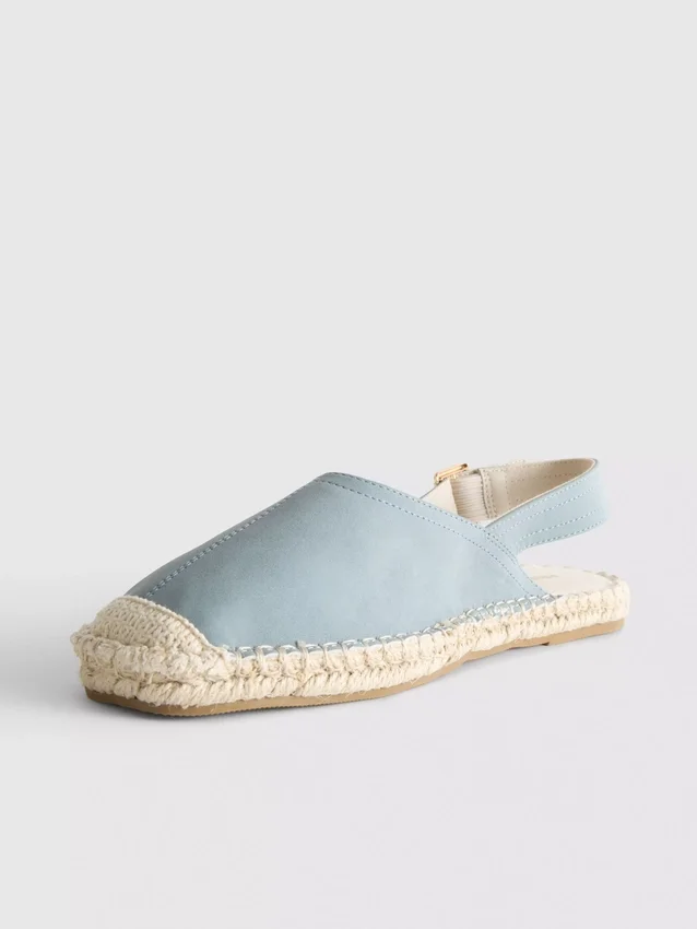 Espadrille-Sandalen mit Fersenriemen