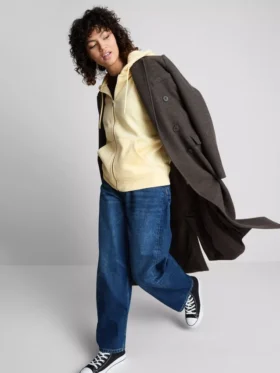 Essential Hoodie mit durchgehendem Reissverschluss