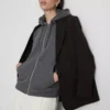 Essential Hoodie mit durchgehendem Reissverschluss