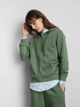 Essential Hoodie mit durchgehendem Reissverschluss