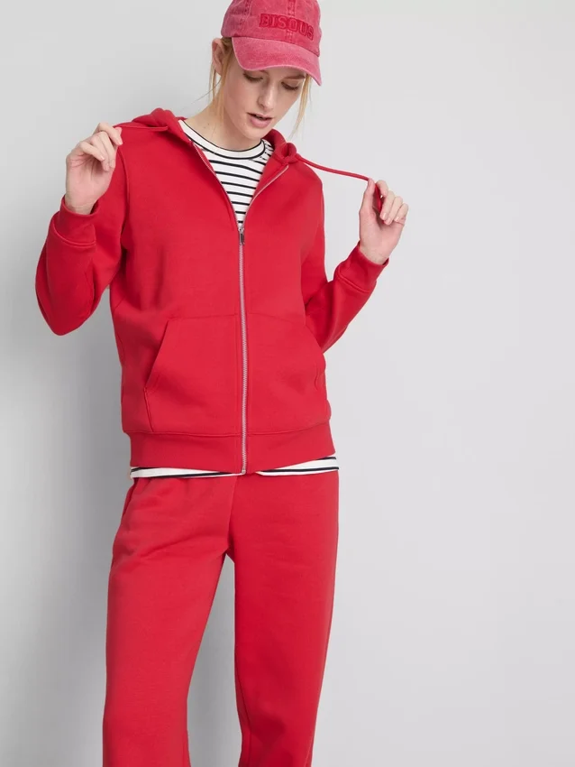 Essential Hoodie mit durchgehendem Reissverschluss
