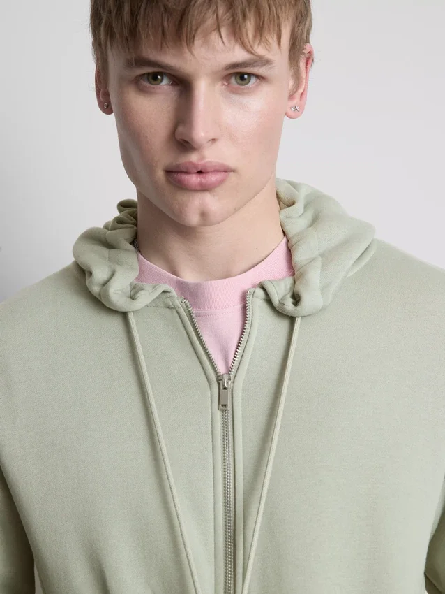 Essential Hoodie mit durchgehendem Reissverschluss