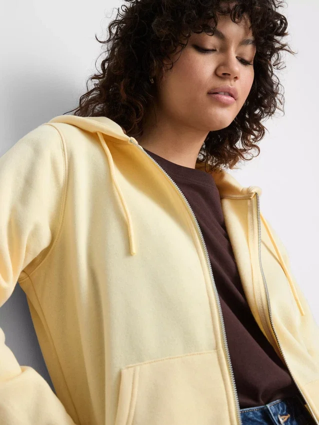 Essential Hoodie mit durchgehendem Reissverschluss