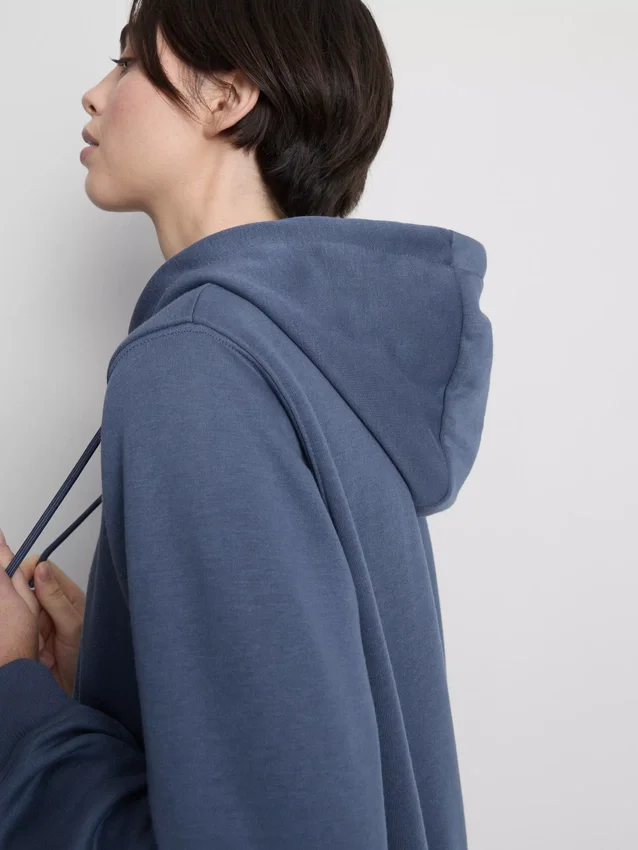 Essential Hoodie mit durchgehendem Reissverschluss