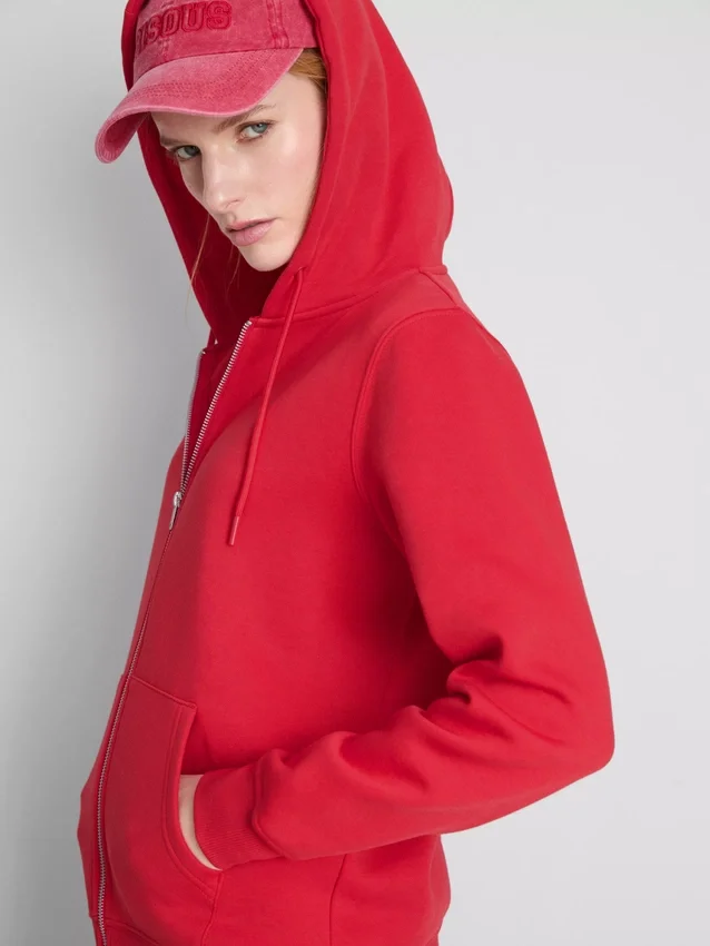 Essential Hoodie mit durchgehendem Reissverschluss