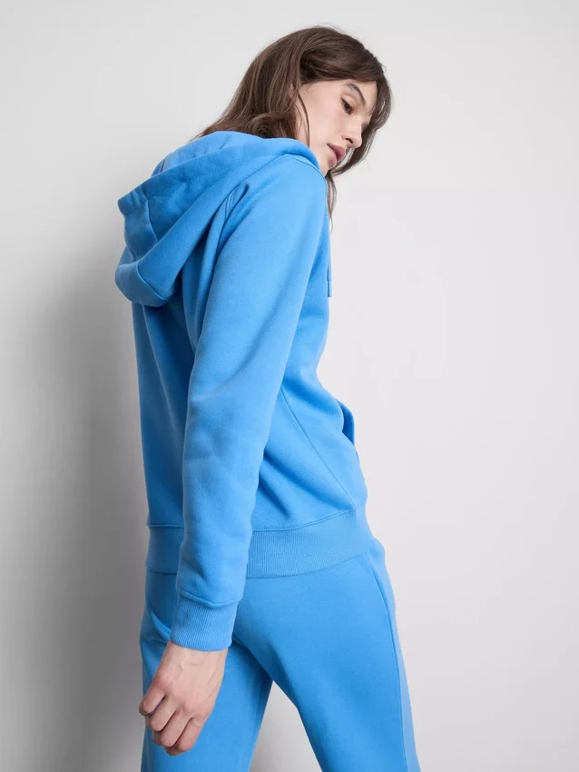 Essential Hoodie mit durchgehendem Reissverschluss