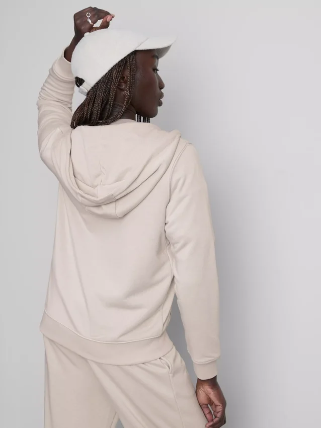 Essential Hoodie mit durchgehendem Reissverschluss