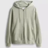 Essential Hoodie mit durchgehendem Reissverschluss