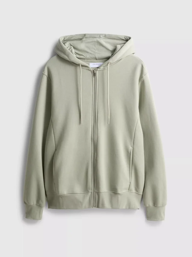 Essential Hoodie mit durchgehendem Reissverschluss