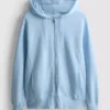 Essential Hoodie mit durchgehendem Reissverschluss