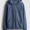 Essential Hoodie mit durchgehendem Reissverschluss