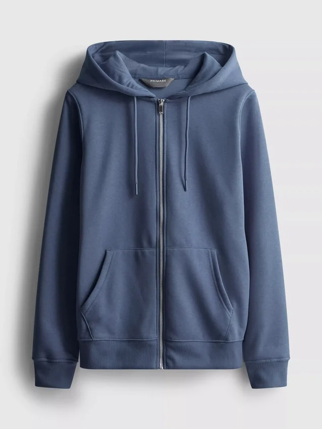 Essential Hoodie mit durchgehendem Reissverschluss