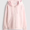 Essential Hoodie mit durchgehendem Reissverschluss