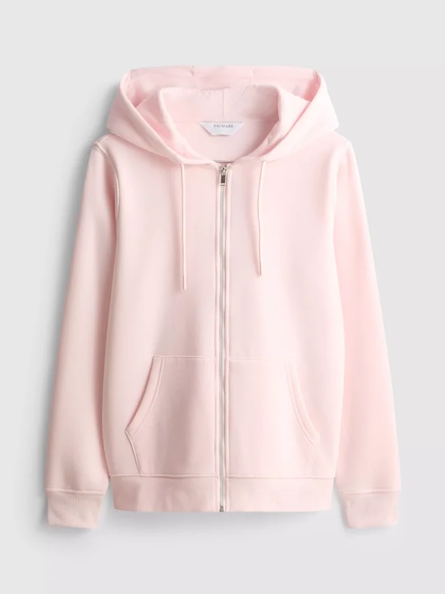 Essential Hoodie mit durchgehendem Reissverschluss