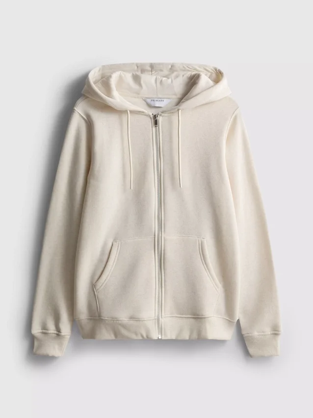 Essential Hoodie mit durchgehendem Reissverschluss