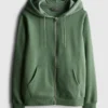 Essential Hoodie mit durchgehendem Reissverschluss