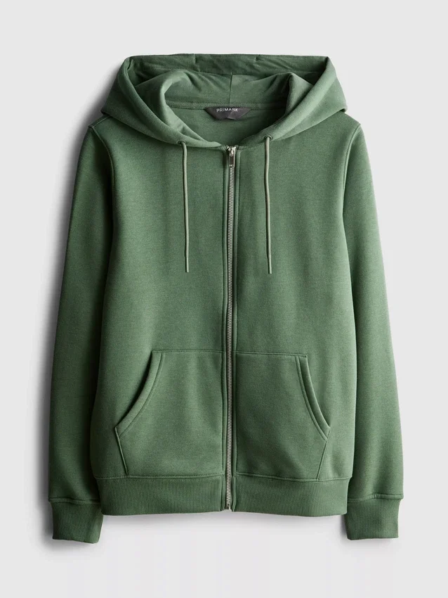 Essential Hoodie mit durchgehendem Reissverschluss
