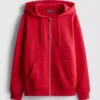 Essential Hoodie mit durchgehendem Reissverschluss