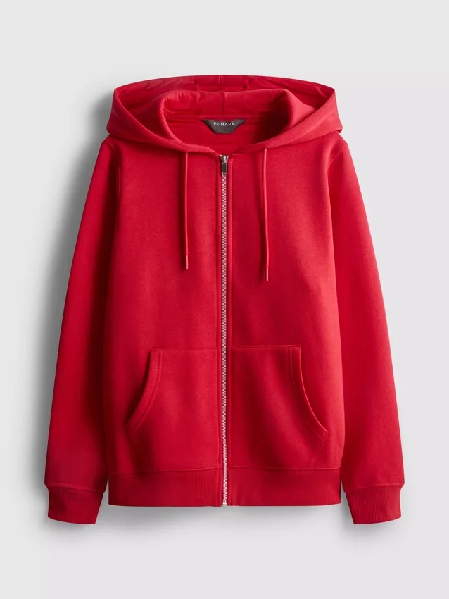 Essential Hoodie mit durchgehendem Reissverschluss