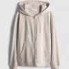 Essential Hoodie mit durchgehendem Reissverschluss