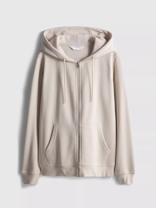 Essential Hoodie mit durchgehendem Reissverschluss