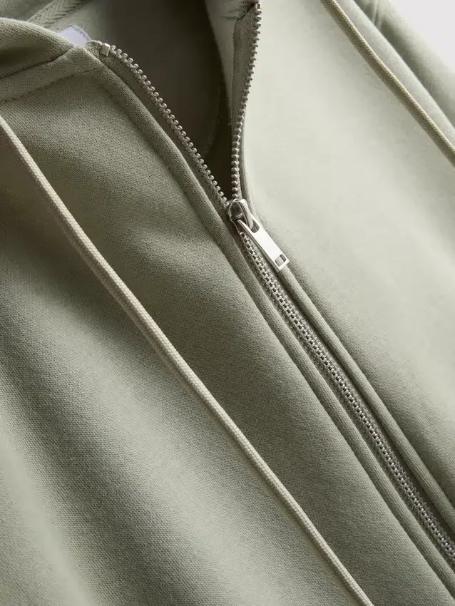 Essential Hoodie mit durchgehendem Reissverschluss