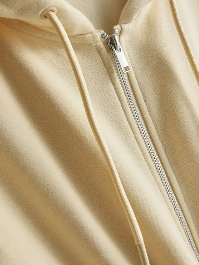Essential Hoodie mit durchgehendem Reissverschluss
