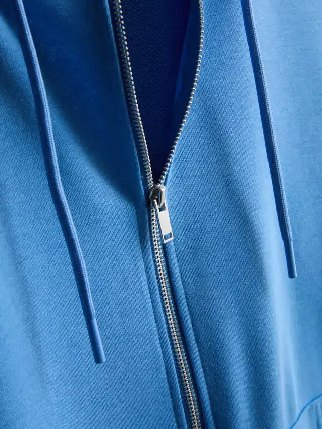 Essential Hoodie mit durchgehendem Reissverschluss