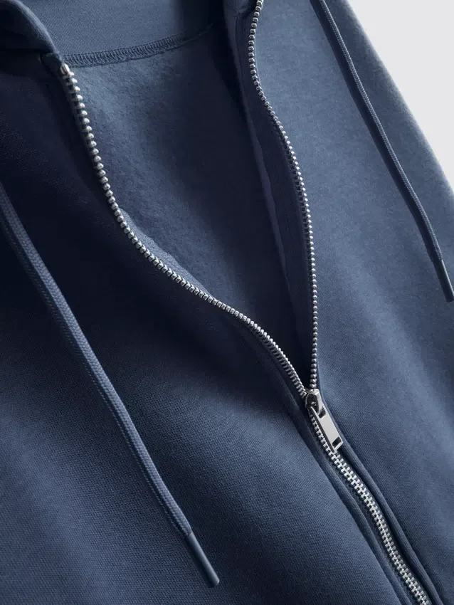 Essential Hoodie mit durchgehendem Reissverschluss