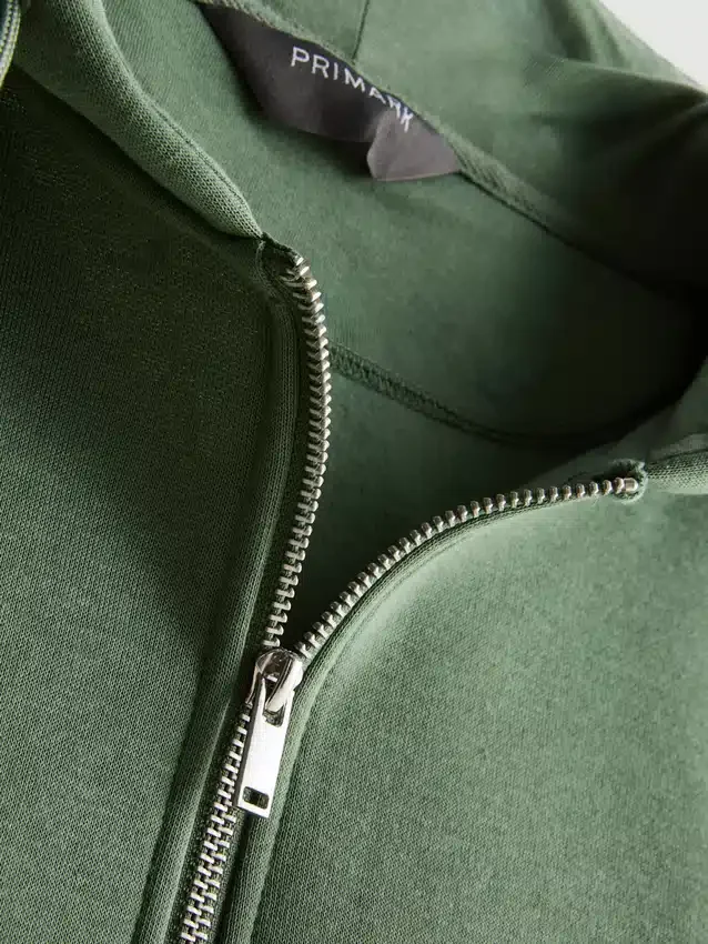 Essential Hoodie mit durchgehendem Reissverschluss