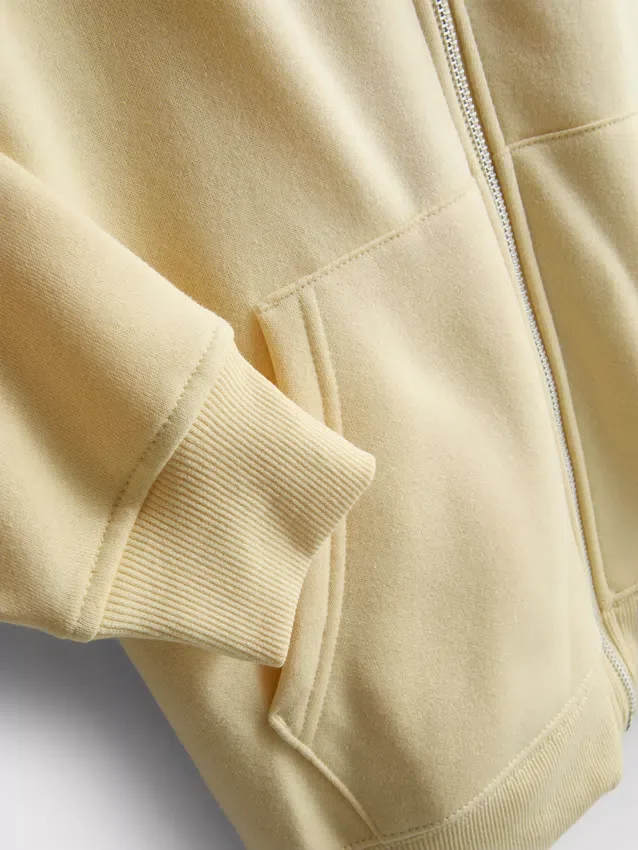 Essential Hoodie mit durchgehendem Reissverschluss