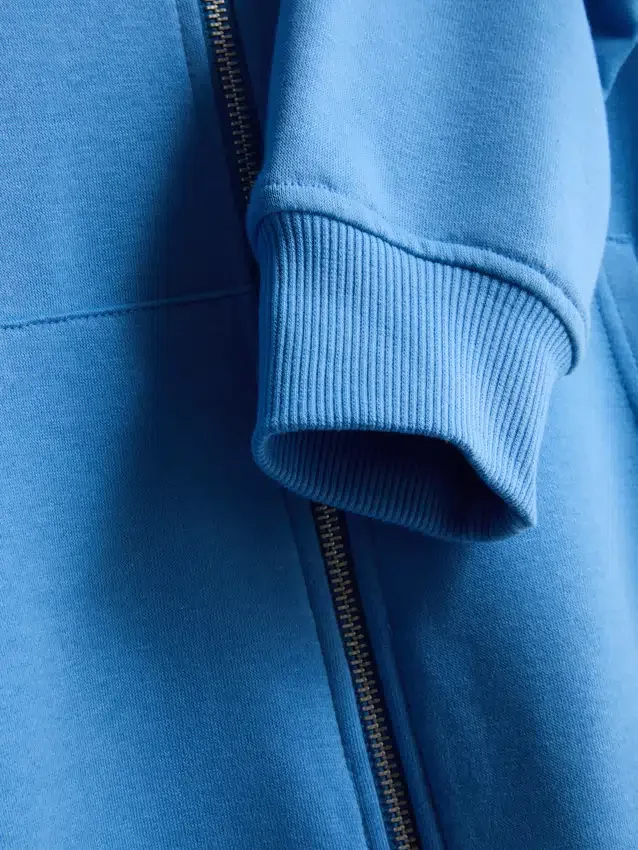 Essential Hoodie mit durchgehendem Reissverschluss