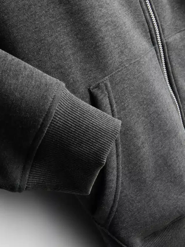 Essential Hoodie mit durchgehendem Reissverschluss