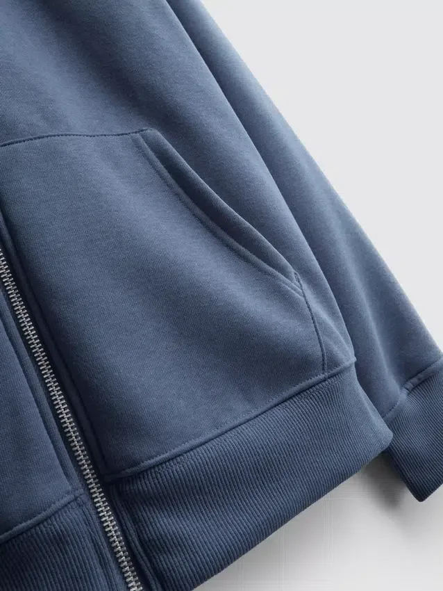 Essential Hoodie mit durchgehendem Reissverschluss