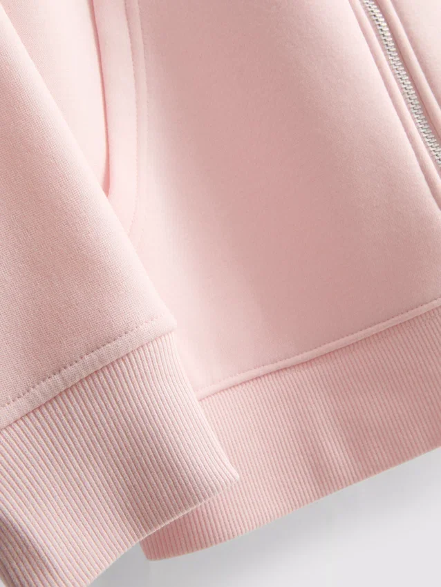 Essential Hoodie mit durchgehendem Reissverschluss
