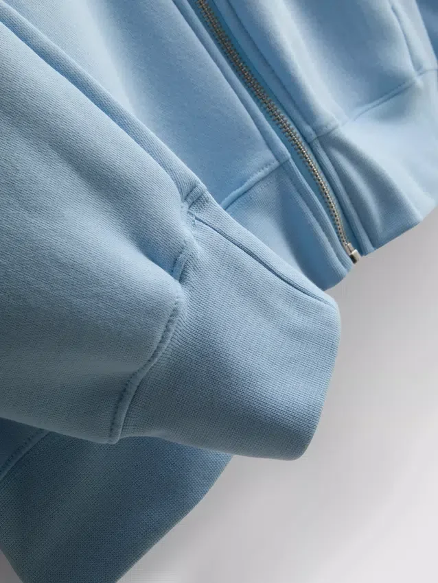 Essential Hoodie mit durchgehendem Reissverschluss