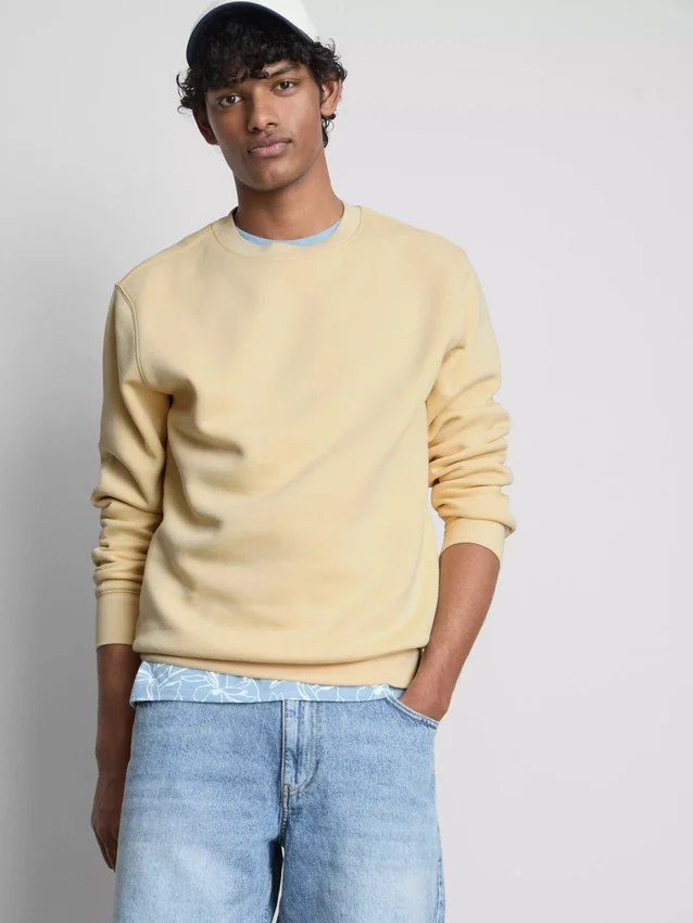 Essential Sweatshirt mit Rundhalsausschnitt