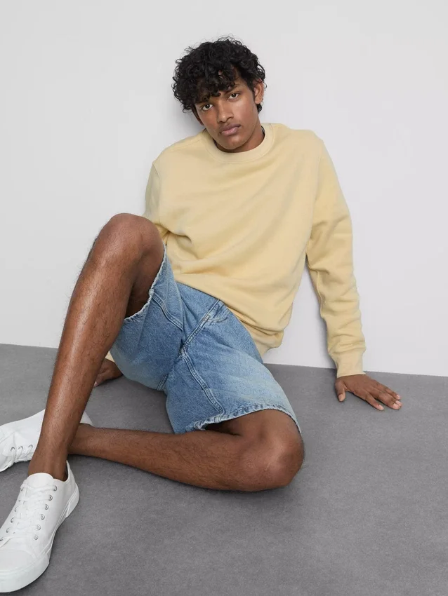 Essential Sweatshirt mit Rundhalsausschnitt