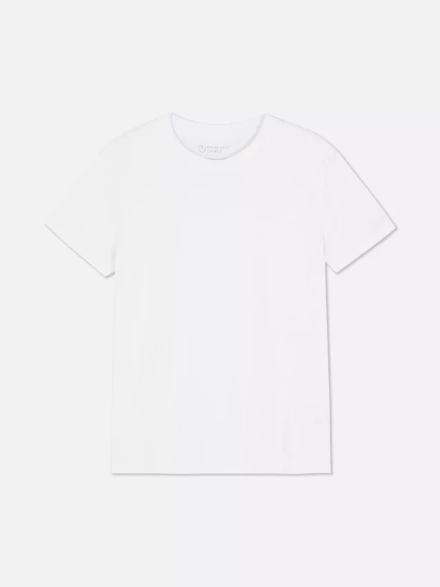 Essential T-Shirt mit kurzen Ärmeln und Rundhalsausschnitt
