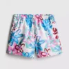 Floral graffiti shorts