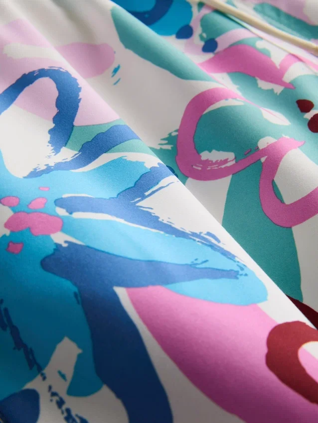 Floral graffiti shorts