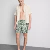 Floral swim shorts with drawstring