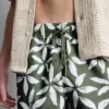 Floral swim shorts with drawstring